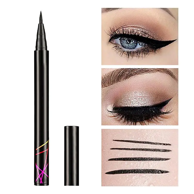 

Black Eyeliner Waterproof Long-Lasting liner High-Pigmented Extra-Fine Liquid Eyeliner Sweatproof High-Performance women Liner