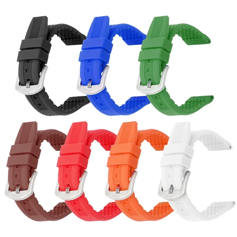 Premium Soft Breathable Silicone Waterproof Sport Watch Strap Accessories