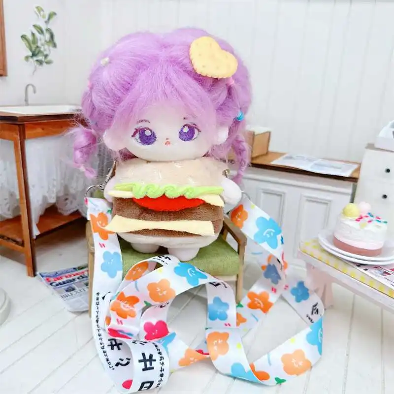 ハンバーガークロスボディバッグ,カワイイぬいぐるみコットン