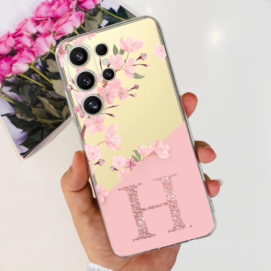 Luxury Soft Shell Phone Cover with Stylish Letter Design