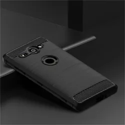 Luxury Soft TPU Silicone Shockproof Phone Case Cover - Enhanced Protection & Style - Sony XZ2 Compact (Black)