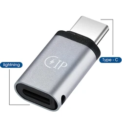 Lightning to USB - C Adapter Converter - Female to Male Charging Connector (Lightning To Type - C)