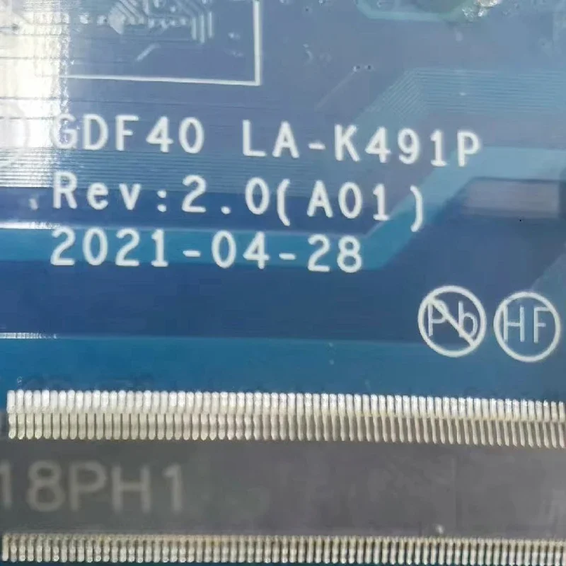 GDF40 LA-K491P For Dell Latitude 5420 Laptop Motherboard CPU:I5-1135G7/I7-1185G7 DDR4 Mainboard 100% Fully Work 5 GDF40 LA-K491P For Dell Latitude 5420 Laptop Motherboard CPU:I5-1135G7/I7-1185G7 DDR4 Mainboard 100% Fully Work - Image 3