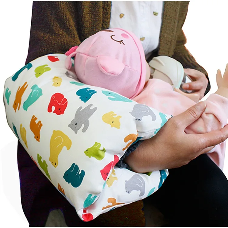 Multi-purpose Multi-functional Pure Cotton Baby Pillow Breastfeeding Pillow Breastfeeding Arm Removable with Core