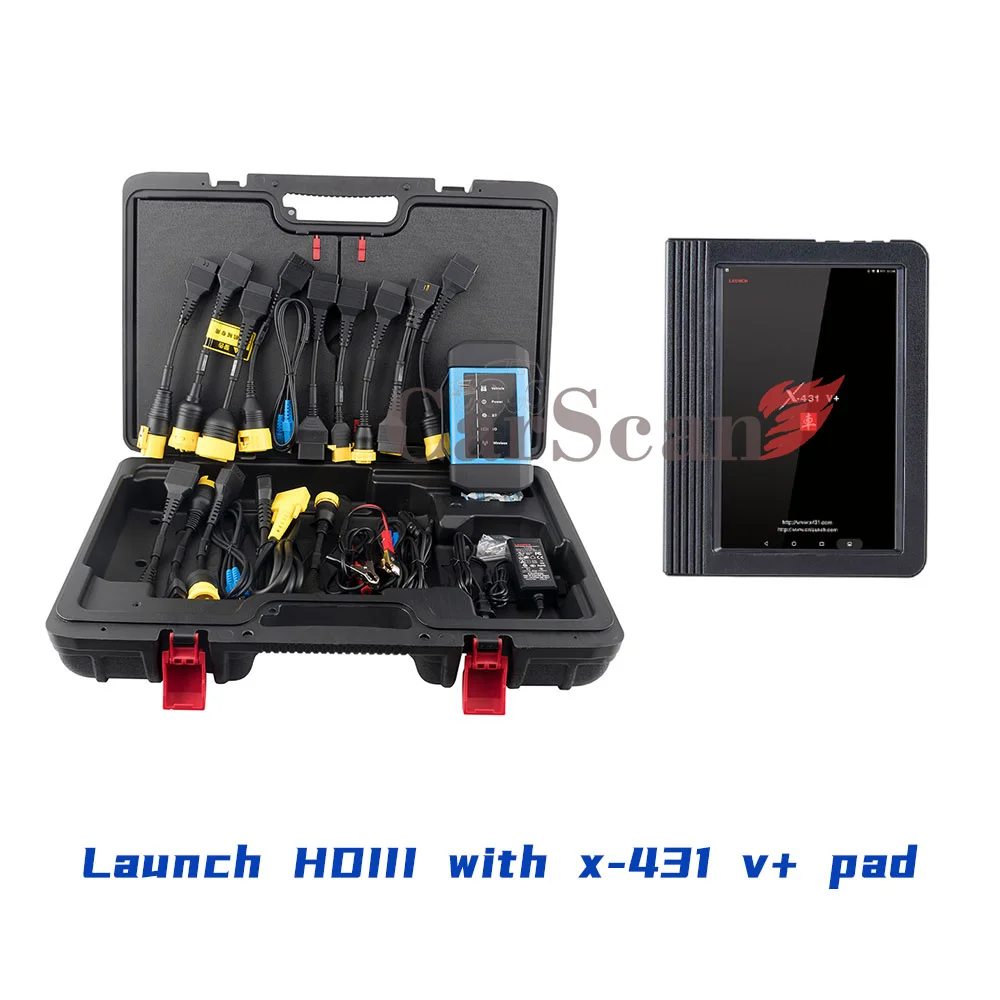 Launch X431 V+ HD heavy duty BT/wifi 12V/24V truck Full system diagnostic tool V plus HDIII update online |