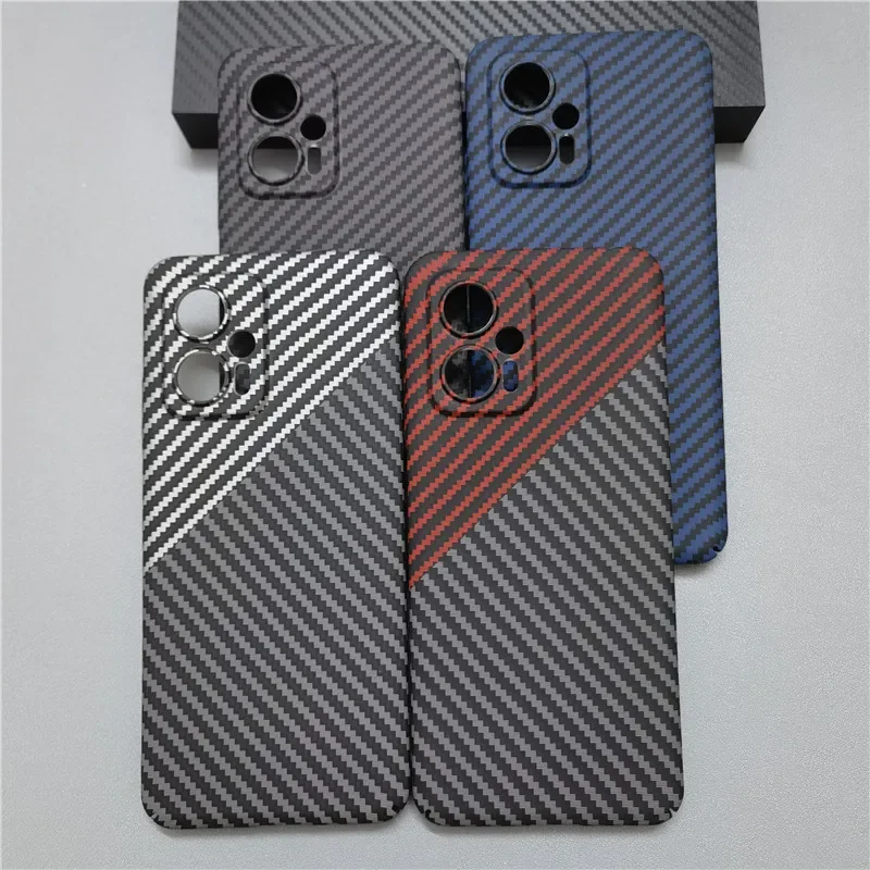 Carbon Fiber Slim Protective Phone Case - Hard Back Cover Shell