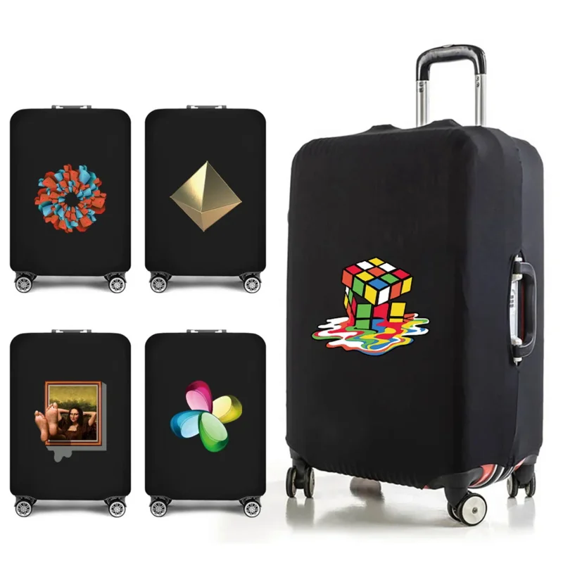 

Travel Essentials Bags and Suitcase Cover for 18-32 Inch 3D Print Trolley Case Traveling Accessories Carry-ons Luggage Covers