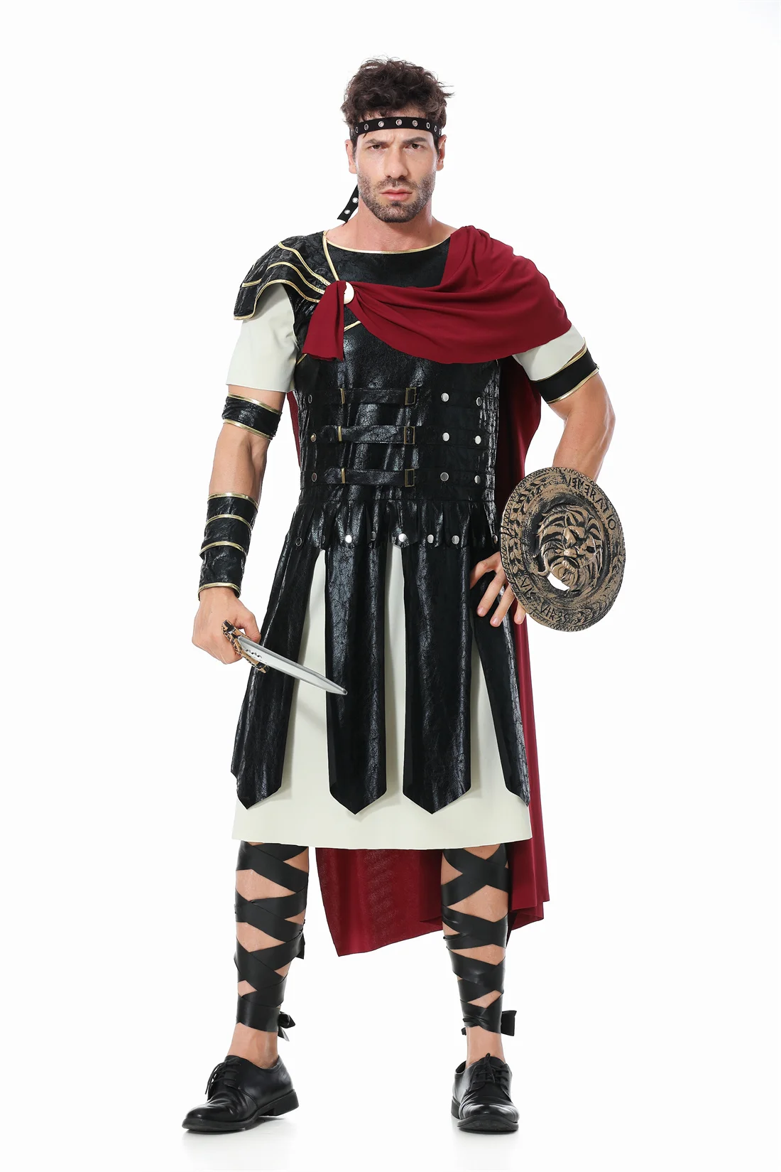 Fantasia Masculina Guerreiro Viking Halloween Carnaval