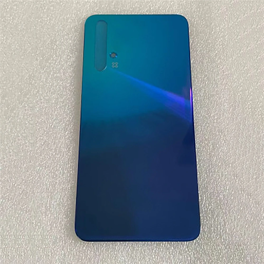 1Pc Anti Scraches Nova5T Glass Battery Door Mirror Film Back Cover With Frame For Huawei Nova 5T Phone Back Shell