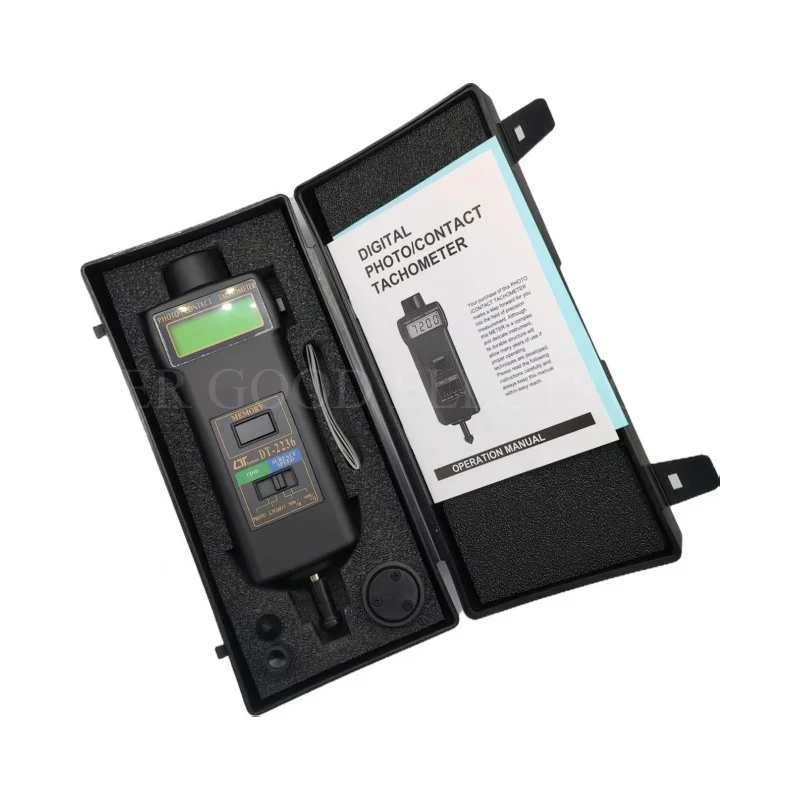 오리지널 LUTRON DT-2236 DT2236 타코미터 디지털 회전계 광전 노출 및 이중 용도