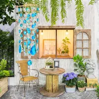 Chandelier Wind Chimes Coating Crystal Prisms Hanging Suncatcher Rainbow Chaser Window Curtains Pendant Home Garden Decor Gifts 2
