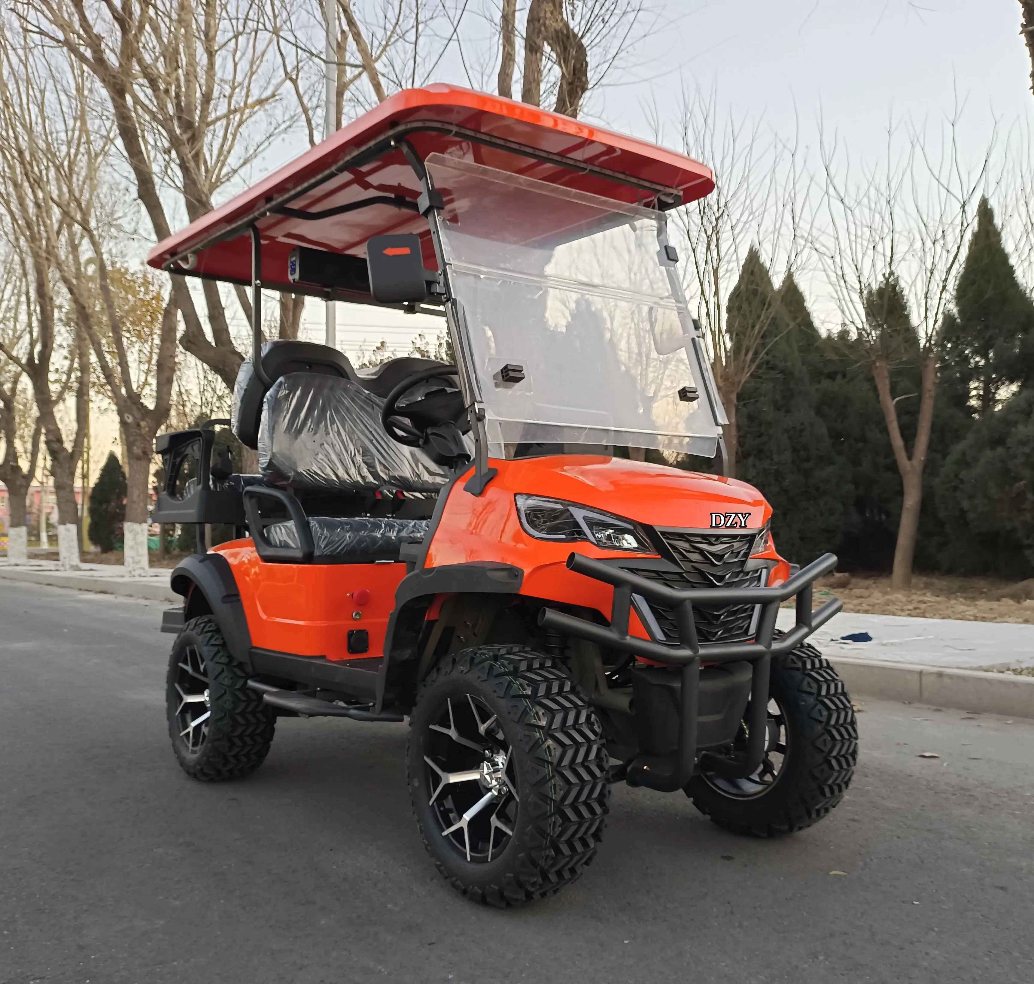 OEM 컬러 신제품 2+2인승 전기 골프 카트 고급 오프로드 전기 골프 드라이버 카트 전기 관광차 제조업체