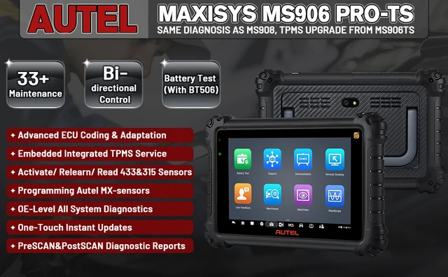 Autel MaxiSYS ms906 Pro-TS Diagnostic and TPMS Tablet