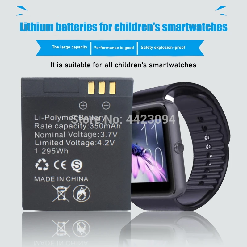 Lq S1 Pila Smartwatch Smart Watch Battery Bateria Gt08 LQ-S1 GT08
