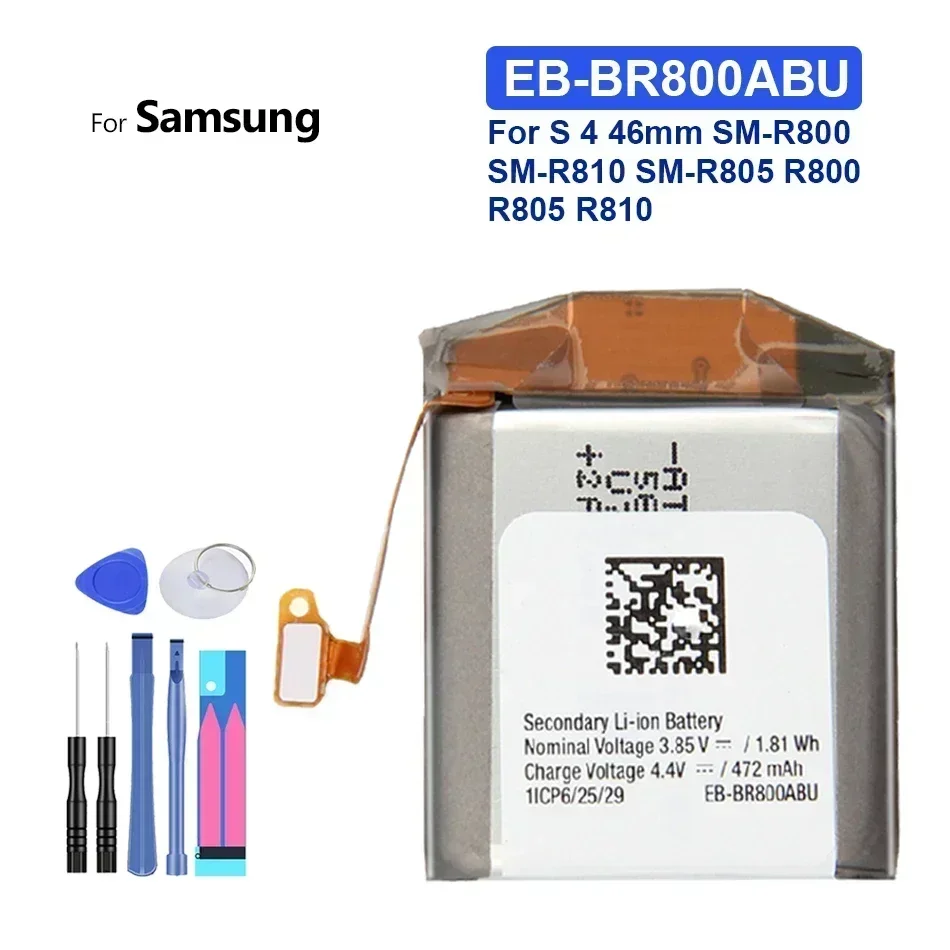 Eb-Br800Abu Batteria Del Telefono Cellulare 472Mah Per Samsung Gear S4 S 4 46Mm Sm-R800 Sm-R810 Sm-R805 R800 R805 R810 Batterie