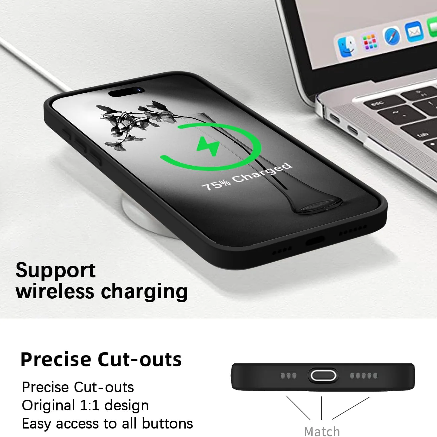 Transparent Shockproof Soft TPU Case with Tempered Glass Slim Cover