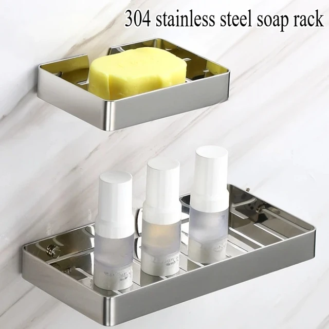 ชั้นวางสบู่สแตนเลส 304, ชั้นเก็บของในห้องน้ํา, ชั้นวางเข้ามุม, ติดผนัง 1