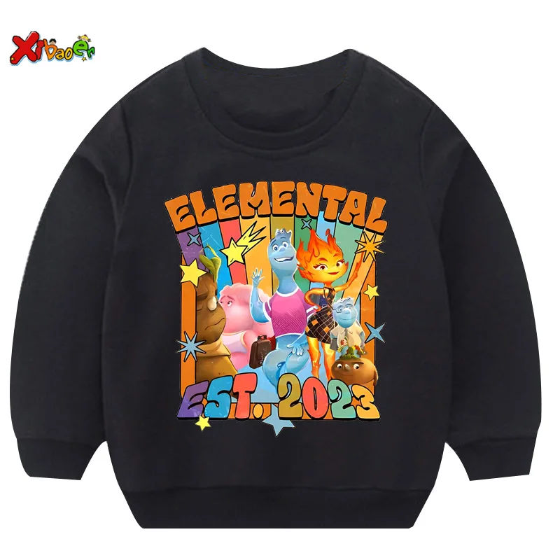

Kids Hoodies Sweatshirts for Boys Baby Cartoon Clothing Boy Girl Cotton Print Casual T Shirt Children Pullover Cute Clothes Cool