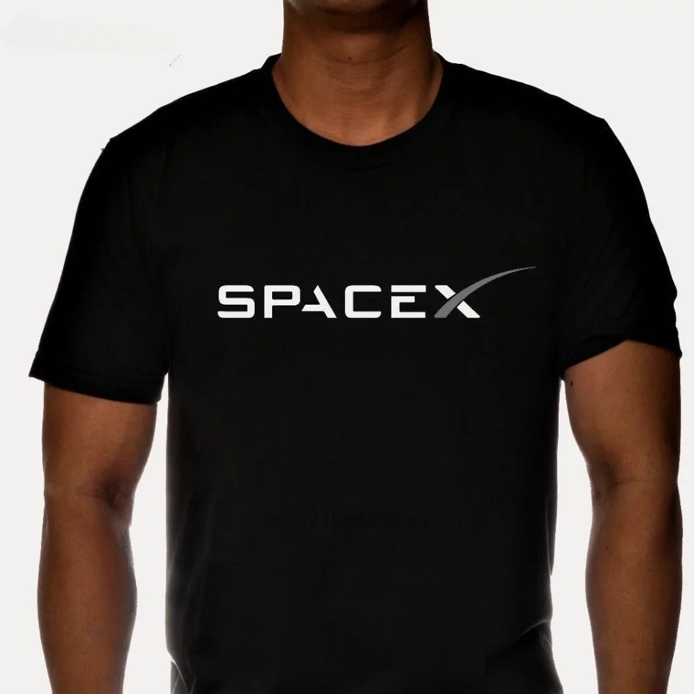 

Классная футболка с логотипом SPACEX SPACE X для мужчин и женщин, дизайн в виде арбуза, мужской бренд, свободная, для лета