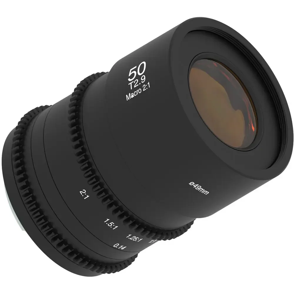 APO 매크로 렌즈 Venus Optics Laowa 50mm T2.9 시네 렌즈(마이크로 포서드용) T2.9T22 조리개(하드 포함) ♩ 사례
