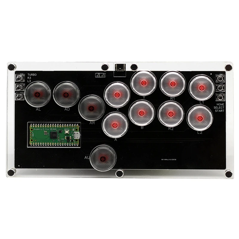 

Arcade 12Key Hitbox Fightstick Mini Hitbox Fighting Video Game Controller Mechanical Button For PC PS4 SWITCH STEAM