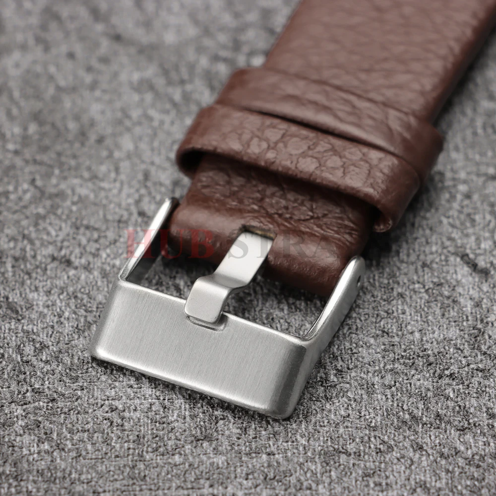 Premium Leather Watch Strap in Black and Brown - Various Sizes Available