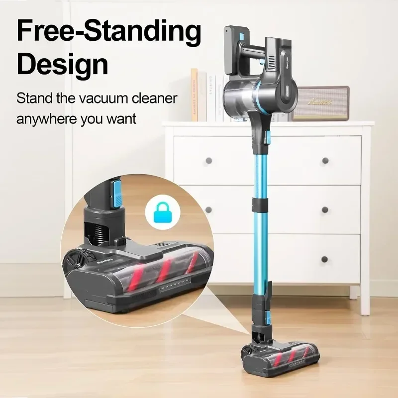 DEVOAC S11 Cordless Vacuum Cleaner, Powerful Suction Vacuum with 28Kpa 350W Brushless Motor, Lightweight Stick Vacuum Cleaner 3