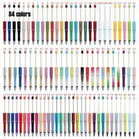 10/20pcs Beadable Pens Bulk Plastic Assorted Beaded Pens With Shaft Black Ink For DIY  School Teachers School 1