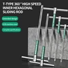 T/L 2.5/3/4/5/6/8/10mm Torx Screwdriver T Type Allen Hex Wrench Chrome Spanner T-shaped Hand Tool Extended T-Socket Wrench 1