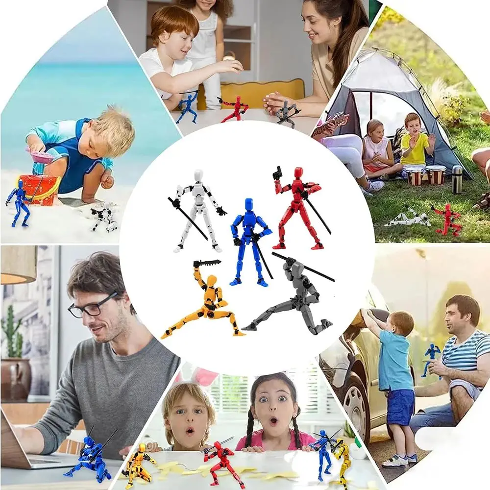 2025 Action Figure 10 Action Figure Dummy Action Figure 3D Printed Multi-Jointed Movable 10 Action Figure Toy