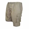 Fashion Men's Cargo Shorts Mens Tactical Short Pants Casual Big Pocket Sports Slacks Cargo Panels Trousers Plus Size for Male 3