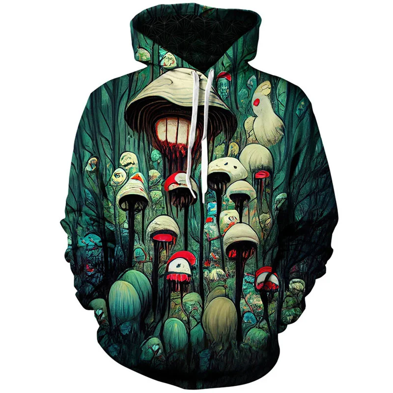 thumbnail image 1 of Sudadera con capucha de Halloween con estampado 3D para hombres y mujeres, sudadera con estampado de sangre aterrador, de manga larga, informal, para cosplay, sudadera holgada, 1 of 4