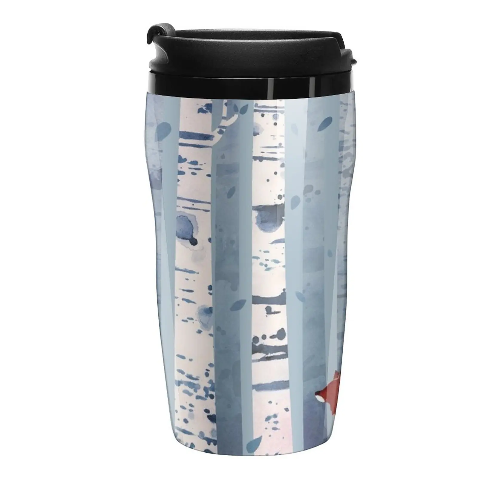 

New The Birches (in Blue) Travel Coffee Mug Coffee Cup Sets Elegant Coffee Thermal Coffee Bottle Mug For Tea