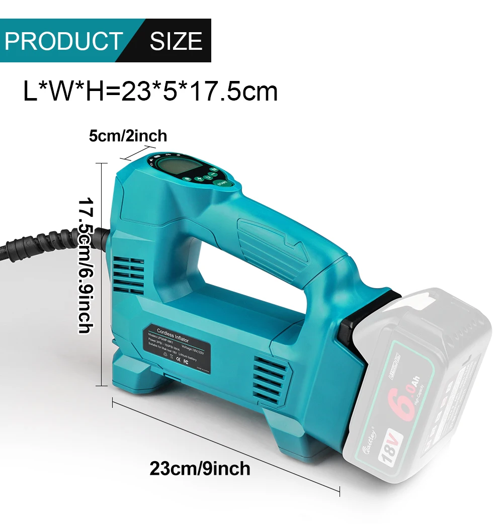 Air compressor portable air inflator for Car tyre / motorcycle/ bicycle/ Outdoor