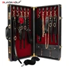 Luxury Bed Bondage Set Genuine leather BDSM Kits Restraint Handcuffs Collar Gag Erotic Sex Toys For Women Couples Adult Games 1