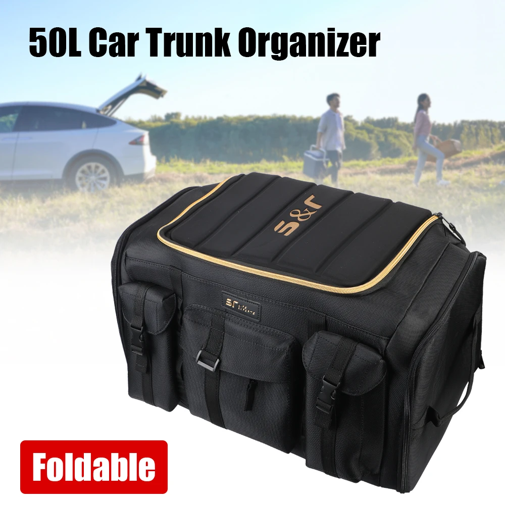 

Складные карманы для багажника автомобиля, седана, внедорожника, органайзер для багажника автомобиля, автомобильный контейнер для хранения, ткань Оксфорд