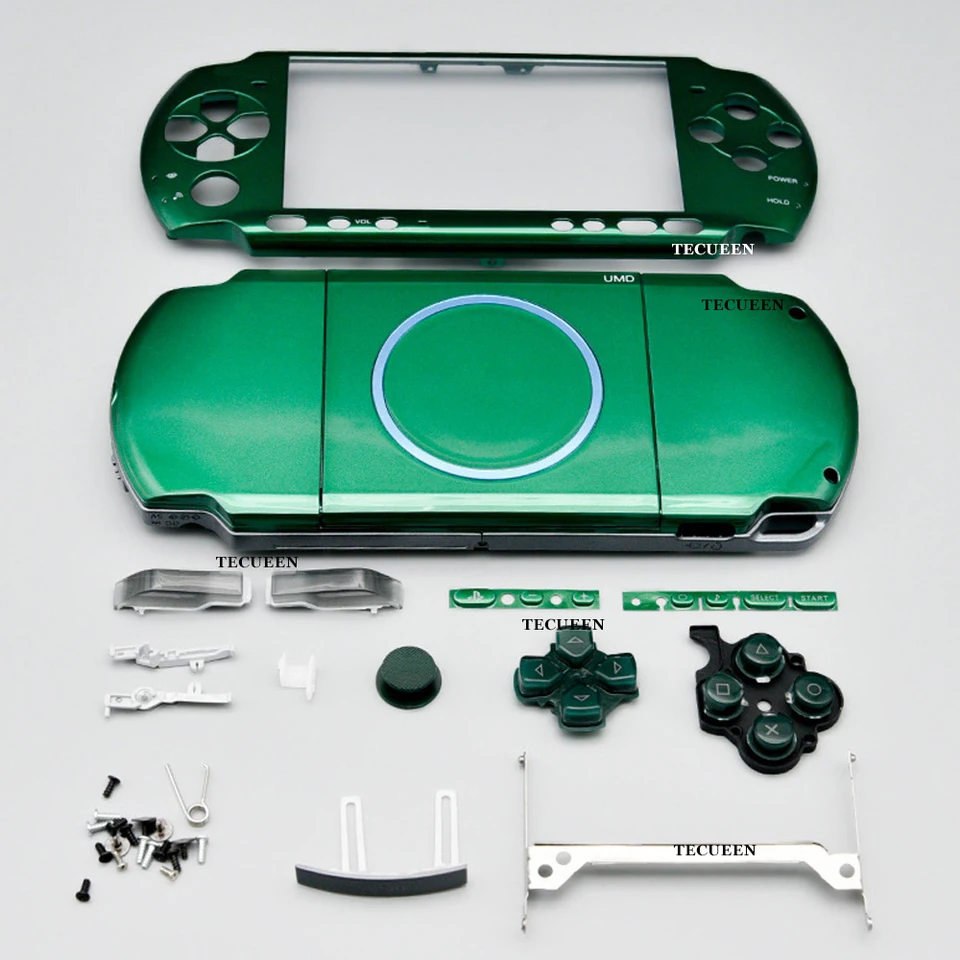 Green For PSP 3000 Repair Parts Replacement Housing Shell