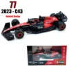 Bburago 1:43 2023 Alfa Romeo C43 F1 Formula Car Die Cast Vehicles Collectible Model Racing Toys 3