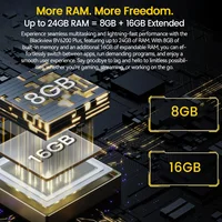 OSCAL Blackview BV6200 Plus Rugged Phone 11000mAh,6.56'' HD+ Display, T606 8GB 256GB,16MP+2MP AI Camera Android 14 Cell Phone 2