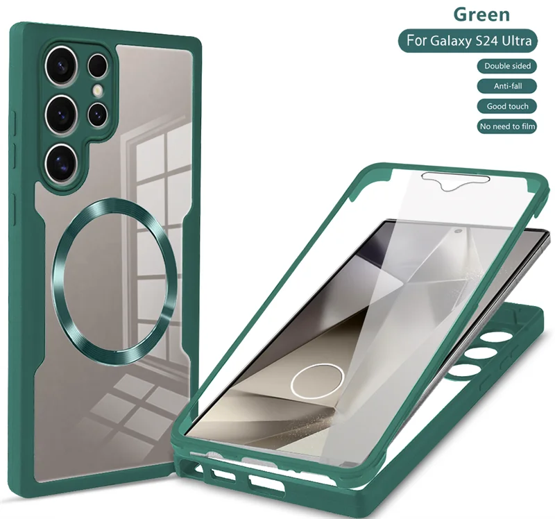 Magnetic 360° Dustproof Phone Case with Integrated Screen Protection
