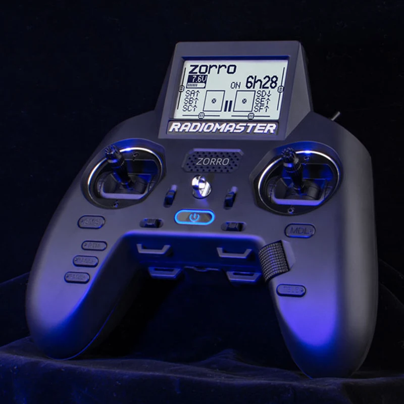 RadioMaster ZORRO 2.4G CC2500 / 4in1 / ELRS Hall Gimbal LCD Screen OpenTX Radio Transmitter Mode2 for FPV Drones