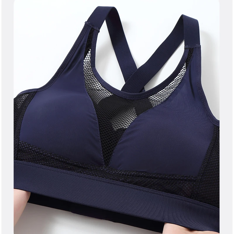 Women's High Impact Padded Supportive Wirefree Full Coverage Sports Bra  34-46 B-G
