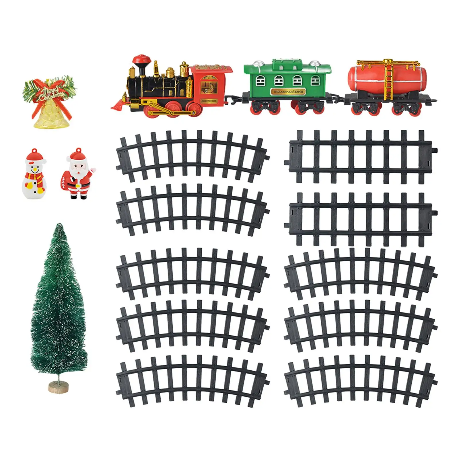 

Kids Electric Train Set Christmas Train Electric Train Tracks for Boys Girls