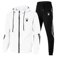 Nouvel ensemble de vêtements de sport pour hommes, mode printemps-automne, ensemble de golf deux pièces, veste zippée décontractée et pantalon de sport 3