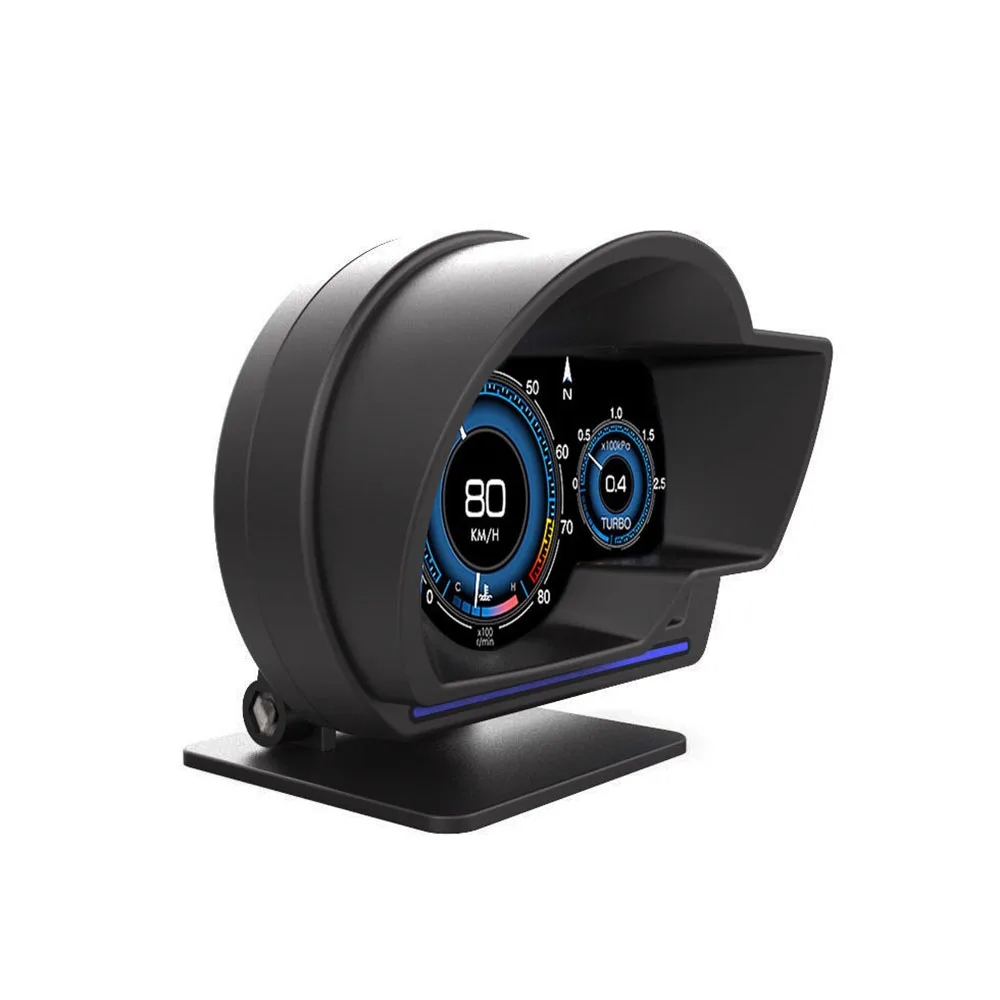HUD OBD2 + GPS    ÷, ڵ  Ʈ  溸 ,   µ RPM GPS,  