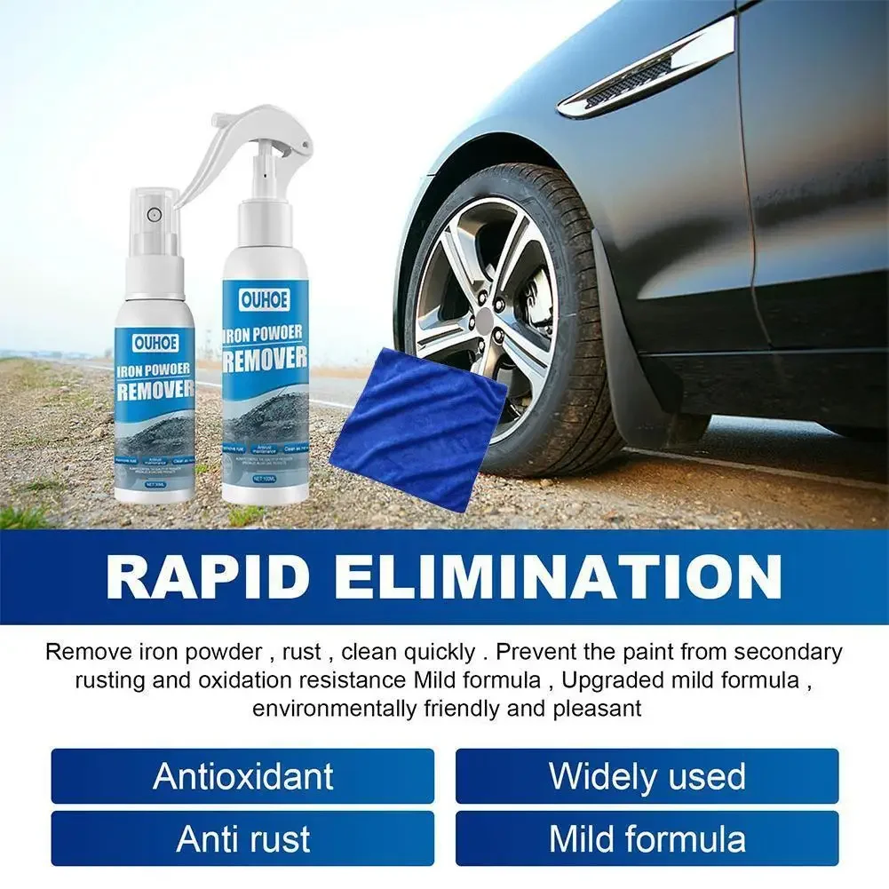 Automobile Iron Powder Derusting Spray Antirust Derusting Agent Decontamination Agent Cleaning Supplies