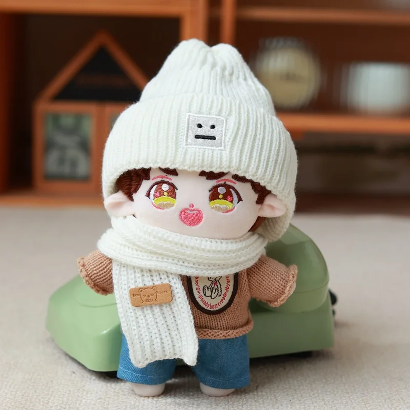 Autumn and Winter Knitwear Set Scarf for 20cm Cotton Doll Baby Clothes Cotton Doll Accessories Fans Gift