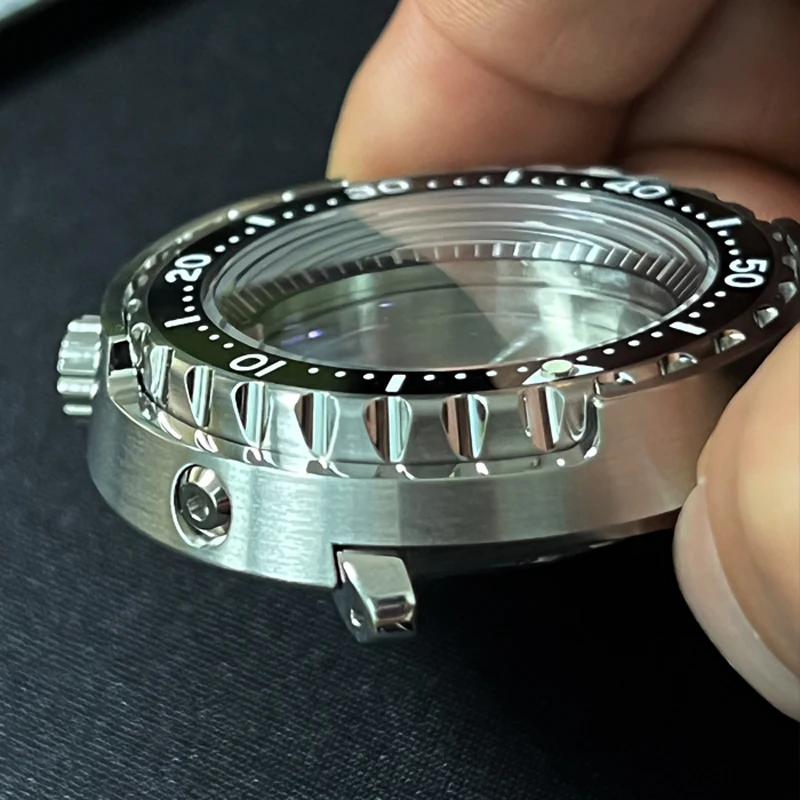 SBBN031 Tuna Watch Case Modified Stainless Steel For Seiko NH35/36 Automatic Sapphire Crystal Suitable For Men's Diver Watch