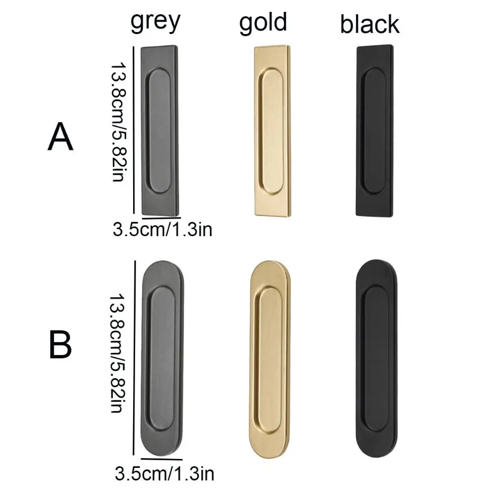 Double-sided Self-adhesive Aluminum Alloy Glass Door Knob No Drilling Sliding Door Handle Window door handles