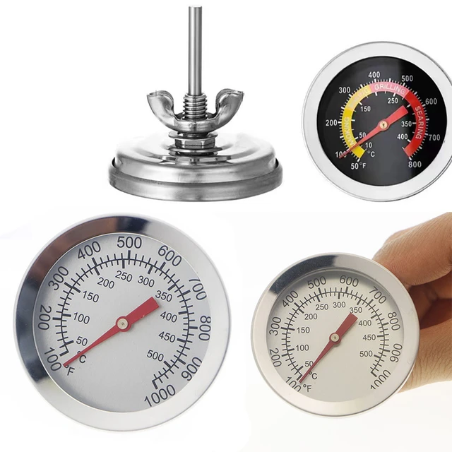 new Stainless Steel BBQ High Thermometer Meat Thermometer Temperature Meter  BBQ Food Cooking Meat Gauge Kitchen Tools - AliExpress